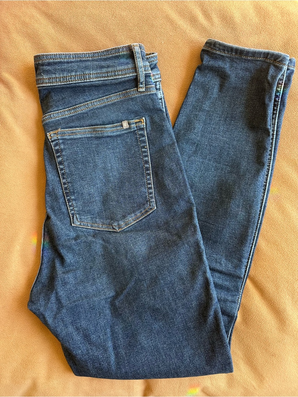 Everlane women’s Skinny Jeans in Deep Blue Denim